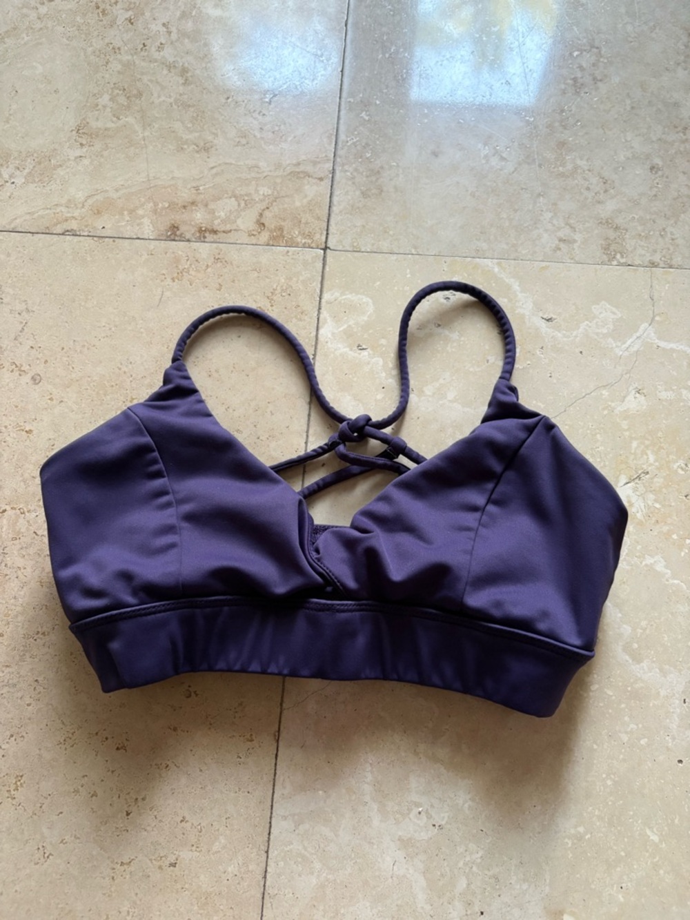 Purple Strappy Bralette - Women's Intimates